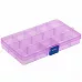 Контейнер для хранения мелочей с разделителями, фиолетовый Контейнер для хранения мелочей с разделителями, фиолетовый