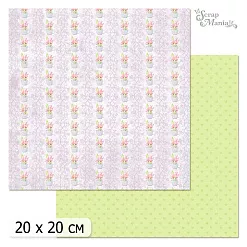 20х20 Бумага "Весенние тюльпаны. Дизайн 2" (ScrapMania)