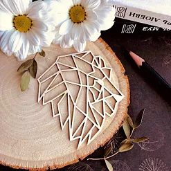 Украшение из чипборда "Царь зверей" (WoodHome)