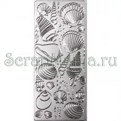 Контурные наклейки "Ракушки" серебряные (ScrapBerry's)