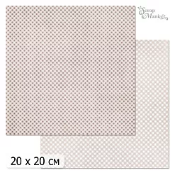 20х20 Бумага "Фономикс. Клетка. Дизайн 10" (ScrapMania)