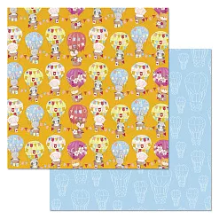 Набор бумаги 30,5х30,5 см "Детские приключения", 12 листов (ScrapMania)