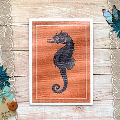 Тканевая карточка "Мой капитан. Морской конек" (ScrapMania)