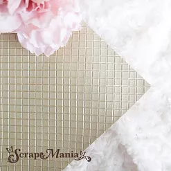 Отрез экокожи 30х69 см "Текстурный. Квадратик золотой" (Pty Италия) Отрез экокожи 30х69 см "Текстурный. Квадратик золотой" (Pty Италия)