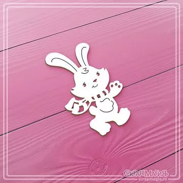 Чипборд "Зайчик", 3,3х5,4 см (СкрапМагия)