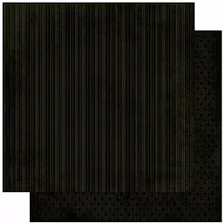 Бумага "Doubledot Stripe. Licorice" (BoBunny)