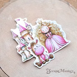 Набор высечек из бумаги "Маленькая королева", 31 шт (ScrapMania)