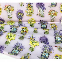 Отрез ткани 50х55 см "Букеты лаванды" (Peppy)