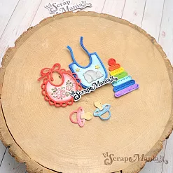 Нож "Детство. Пирамидка" 3,2х5,9 см (ScrapMania)