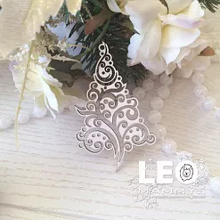 Чипборд "Елочка фантазийная", 7,6х4,5 см (LeoMammy) Чипборд "Елочка фантазийная", 7,6х4,5 см (LeoMammy)