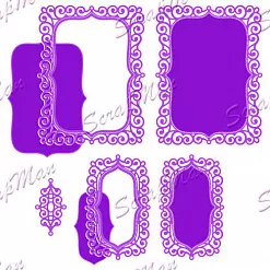 Набор ножей для вырубки "Ажурные рамки" (Scrapman)