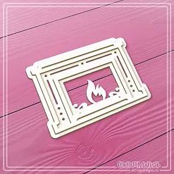 Чипборд "Камин", 6х4,4 см (СкрапМагия) Чипборд "Камин", 6х4,4 см (СкрапМагия)