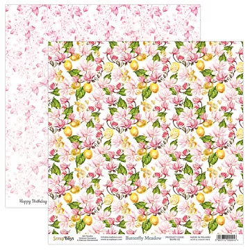 Бумага "Butterfly meadow 2" (ScrapBoys)