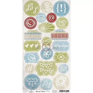 Набор высечек 31х16 см "Retro vibes" (CraftO'clock)