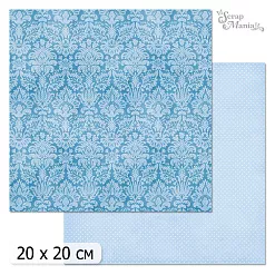 20х20 Бумага "Фономикс. Голубой. Дизайн 1" (ScrapMania)