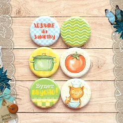 Набор фишек "Усатый поваренок. Хозяйке на заметку" (ScrapMania)