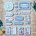 Набор цветного чипборда "Море, я скучала" (Scrapmania)