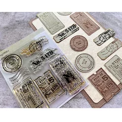 Штамп "Фрагменты прошлого №2", 5,7х3 см (AgiArt)