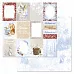 Набор бумаги 15х15 см "Снежная клюква", 12 листов (ScrapMania)