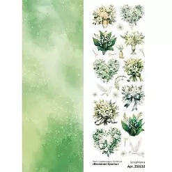 Лист с картинками 10х30 см "Весенние букеты" (ScrapMania) Лист с картинками 10х30 см "Весенние букеты" (ScrapMania)