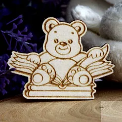 Украшение из чипборда "Мишка 287" (Fantasy) Украшение из чипборда "Мишка 287" (Fantasy)