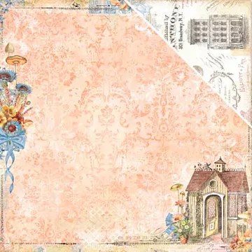 Бумага "Autumn anthology. Cottage" (Blue Fern)