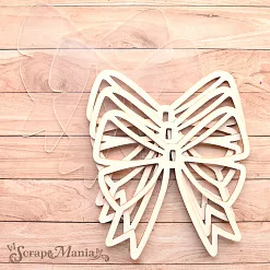 Шейкер "Волшебный снегопад. Бант. Большой", 9,5х9 см (ScrapMania)