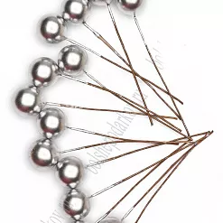 Букет ягод "Серебряный", 1,2 см, 10 шт