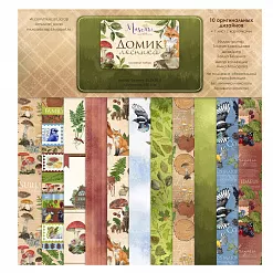 Набор бумаги 30х30 см "Домик лесника. Основной", 6 листов (Muscari)
