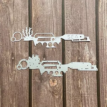 Нож "Морской бордюр 5", 3,4х12,8 см (Scrapman)