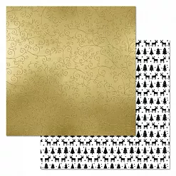 Набор бумаги 15х15 см "Сканди Новый Год", 12 листов (ScrapMania)