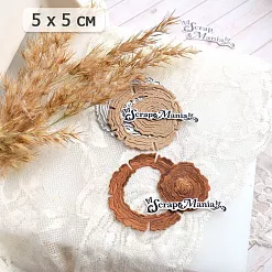 Нож "Пляж. Спил круглый большой", 5х5 см (ScrapMania) Нож "Пляж. Спил круглый большой", 5х5 см (ScrapMania)