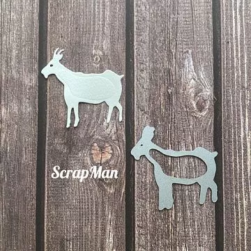 Нож "Коза", 5х5 см (Scrapman)