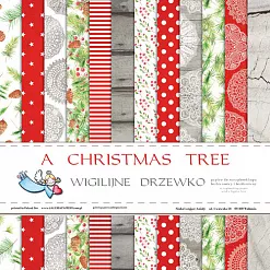 Набор бумаги 30х30 см "Christmas tree. Рождественская елка", 12 листов (Польша)