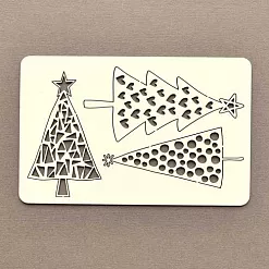 Набор украшений из чипборда "Снежные истории. Елочки" (Чудо-дерево) Набор украшений из чипборда "Снежные истории. Елочки" (Чудо-дерево)