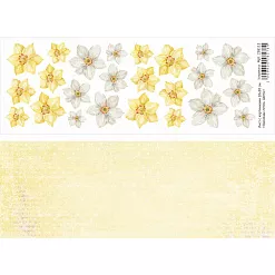 Лист с картинками 10х30 см "Однажды летом. Цветы" (ScrapMania)