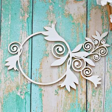 Украшение из чипборда "Рамочка 3" (ScrapКрым)