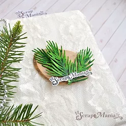 Нож "Новогодняя красота. Пихтовая ветка", 2,8х5,6 см (ScrapMania)