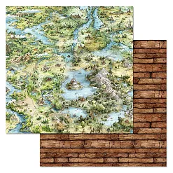 Бумага "Лукоморье. В некотором царстве..." (ScrapMania)