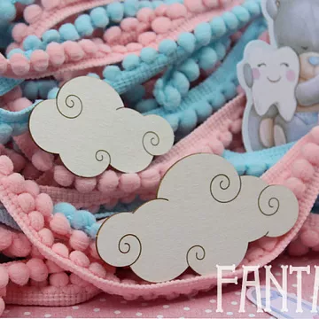 Набор украшений из чипборда "Облака" (Fantasy)
