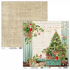 Набор бумаги 15х15 см "Merry & Bright", 24 листа (Mintay)