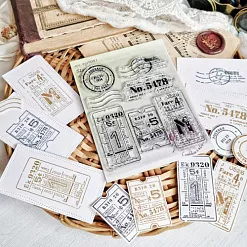 Штамп "Фрагменты прошлого №2", 5,7х3 см (AgiArt)