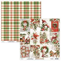 Набор бумаги 30х30 см "Holly Jolly", 12 листов (Mintay) Набор бумаги 30х30 см "Holly Jolly", 12 листов (Mintay)