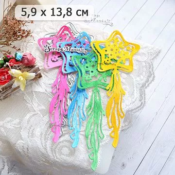 Нож "Воздушные шары. Звезда", 5,9х13,8 см (ScrapMania)