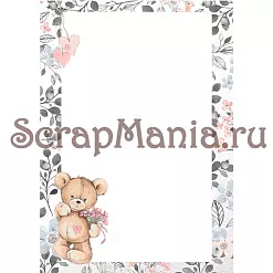 Набор электронных страничек для распечатки "Медвежата" (ScrapMania)