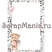 Набор электронных страничек для распечатки "Медвежата" (ScrapMania)