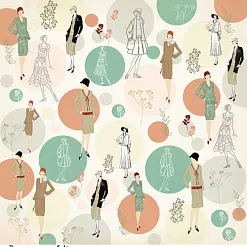 Бумага "Fashion. You look gorgeous" (Черешня)