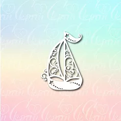 Чипборд "Корабль ажурный" (LeoMammy) Чипборд "Корабль ажурный" (LeoMammy)