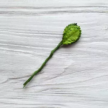 Набор листьев розы на стебельке "Зеленые мини", 20 шт (Craft)