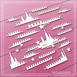 Чипборд "Московский кремль", 9,8х4,8 см (СкрапМагия)